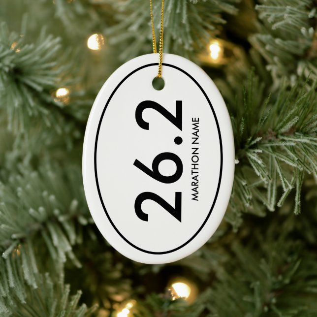 Adorno De Cerámica Maratón de 26,2 (Árbol)