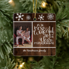 Adorno De Cerámica Maravilloso Momento de la Nochebuena Rusal