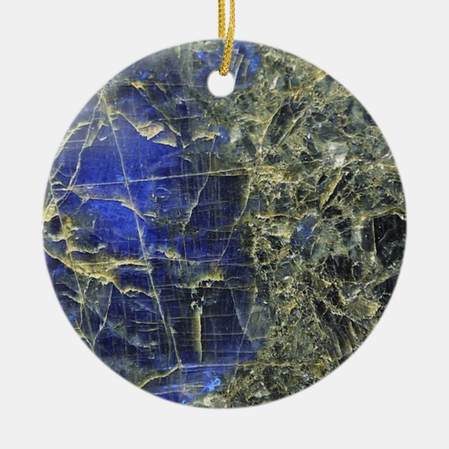 Adorno De Cerámica Marble azul (Frente)