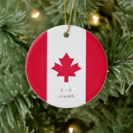 Adorno De Cerámica Marca de Canadá del mensaje del personalizado