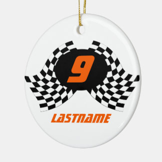 Adorno De Cerámica Marcadores de Carreras foto Keepsake