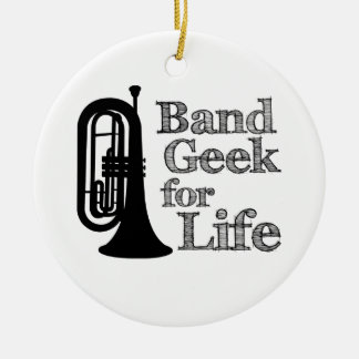 Adorno De Cerámica Marchando por Baritone Band Geek