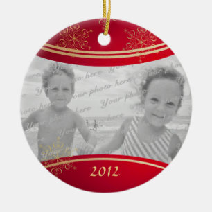 Adorno De Cerámica Marco fotográfico de los Navidades de Nana