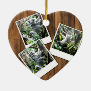 Adorno De Cerámica Marco multi inmediato de la foto de Personalizable