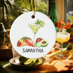 Adorno De Cerámica Margarita personal comida mexicana Taco Lover<br><div class="desc">Este diseño puede ser personalizado en el área proporcionada cambiando la foto y/o el texto. O puede personalizarse eligiendo la opción de hacer clic en el personalizar y borrar o cambiar el color del fondo, agregar texto, cambiar el color o estilo del texto o eliminar el texto para un diseño...</div>