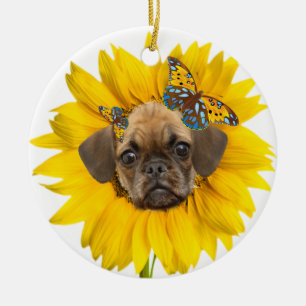 Adorno De Cerámica Margaritas del ángel de Puggle