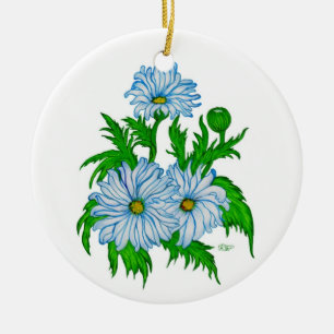 Adorno De Cerámica Margeriten Blume