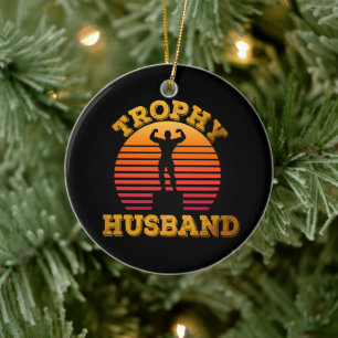 Adorno De Cerámica Marido Trofeo