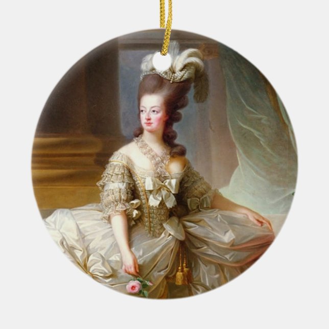 Adorno De Cerámica Marie Antoinette (Frente)