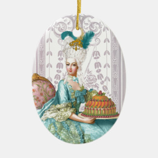 Adorno De Cerámica Marie Antoinette en Aqua