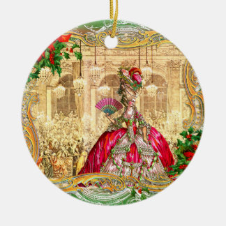Adorno De Cerámica Marie Antoinette en el festival de Navidad Versall