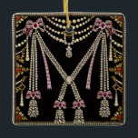 Adorno De Cerámica Marie Antoinette French Inspired Design Bejewelled<br><div class="desc">Inspired by rhe jewellery of Marie Antoinette and Mary Queen of Scots</div>