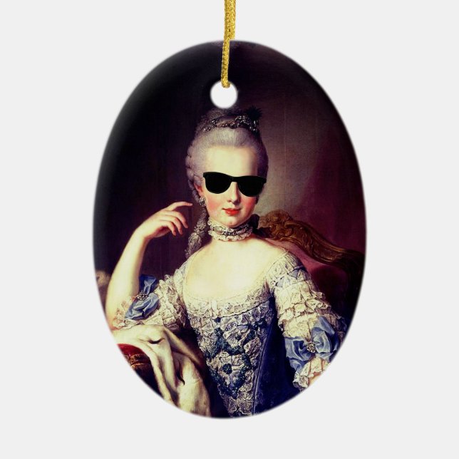 Adorno De Cerámica ♥ Marie-Antoinette Marie Antoinette crazy Kitsch ♥ (Frente)