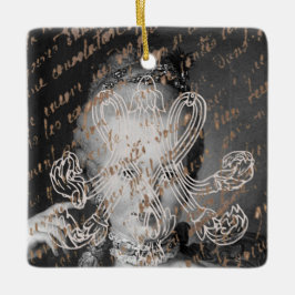 Adorno De Cerámica Marie Antoinette – Monogramm – Royal Monogram