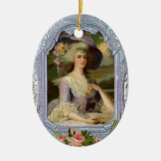Adorno De Cerámica Marie Antoinette Regalo de Navidad