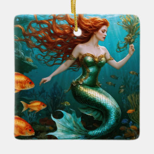 Adorno De Cerámica "Marielle" - Hermosa sirena bailarina