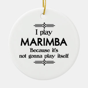 Adorno De Cerámica Marimba - Toca Diversión Graciosa