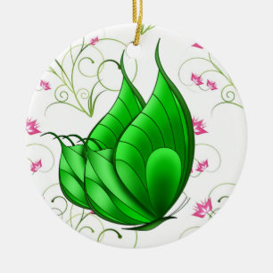 Adorno De Cerámica Mariposa