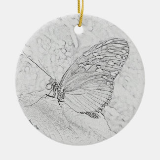 Adorno De Cerámica Mariposa
