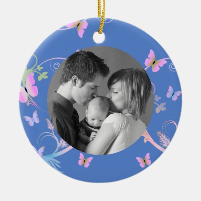 Adorno De Cerámica Mariposa (Frente)