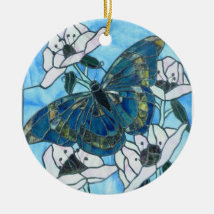 Adorno De Cerámica Mariposa