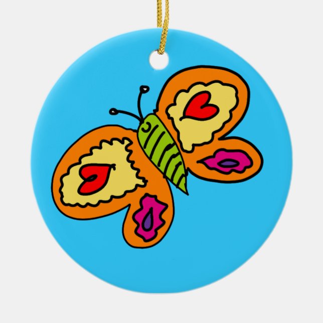 Adorno De Cerámica mariposa (Frente)