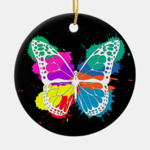 Adorno De Cerámica Mariposa