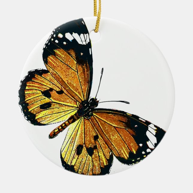 Adorno De Cerámica Mariposa (Frente)