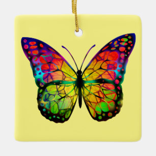 ADORNO DE CERÁMICA MARIPOSA ABSTRACTO