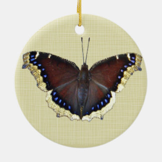 Adorno De Cerámica Mariposa de capa de luto - Antiopa ninfalis