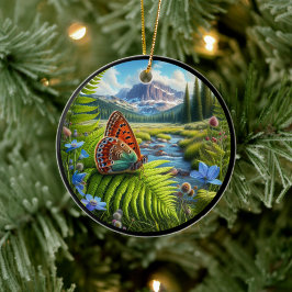 Adorno De Cerámica Mariposa de Cobre Americana Encantadora