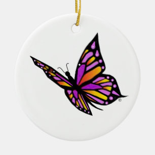 Adorno De Cerámica Mariposa del cielo
