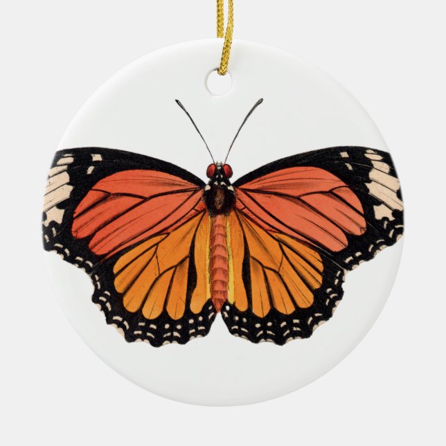 Adorno De Cerámica Mariposa monarca (Frente)