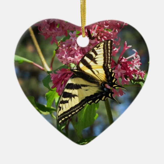 Adorno De Cerámica Mariposa y lilas (Frente)