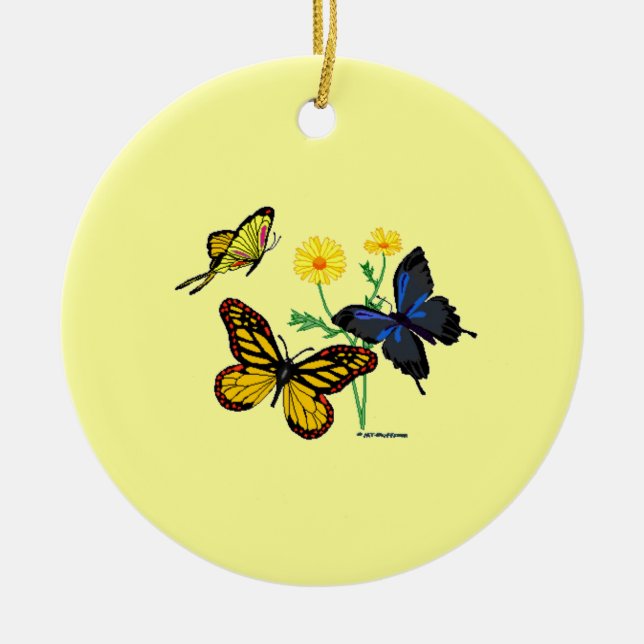 Adorno De Cerámica Mariposas del 8:28 de los romanos (Frente)