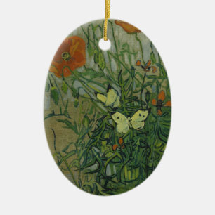 Adorno De Cerámica Mariposas y cachorros de Vincent van Gogh