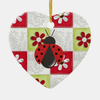 Adorno De Cerámica Mariquita del navidad