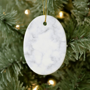 Adorno De Cerámica Mármol Blanco Moderno Elegante