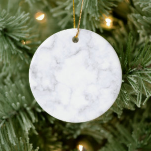 Adorno De Cerámica Mármol Blanco Moderno Elegante