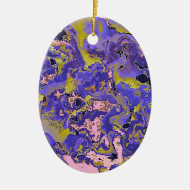 Adorno De Cerámica Mármol radiactivo (Frente)