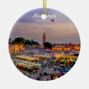 Adorno De Cerámica Marrakech, Marruecos - Plaza Jemaa el Fnaa