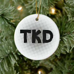 Adorno De Cerámica Martial Arts TKD Dots
