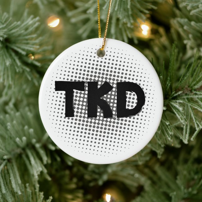 Adorno De Cerámica Martial Arts TKD Dots (Árbol)