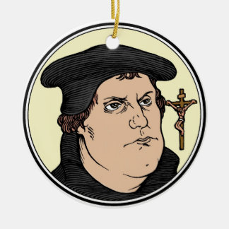 Adorno De Cerámica Martin Luther que confesaba a Cristo crucificó el