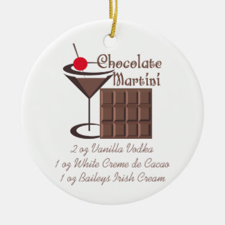 Adorno De Cerámica Martini de chocolate