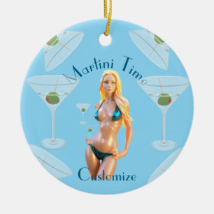 Adorno De Cerámica Martini time Bikini Babe Thunder_Cove