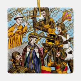 Adorno De Cerámica Martirio de St. Thomas Becket (M 031)