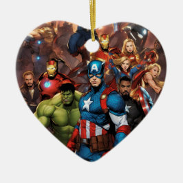 Adorno De Cerámica Marvel Heart