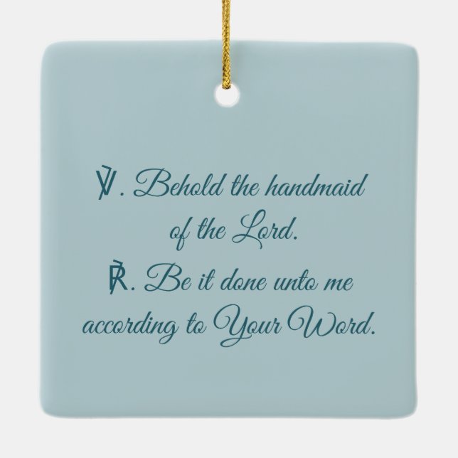 Adorno De Cerámica Mary, de la Anunciación de F. Lippi (Detalle; M 03 (Reverso)