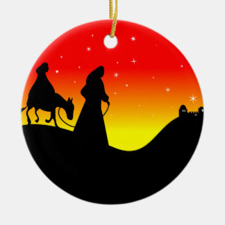 Adorno De Cerámica Mary y Joseph